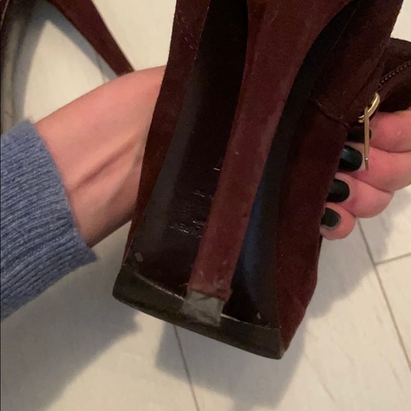 Yves Saint Laurent suede high heel ankle boots - Picture 6 of 6